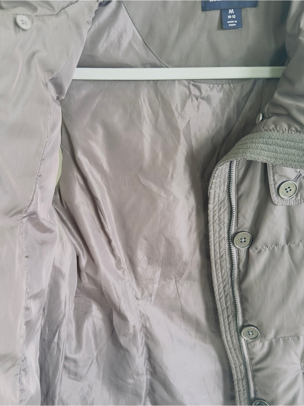Lands' End Gray Quilted Puffer Vest - Picture 4 of 10